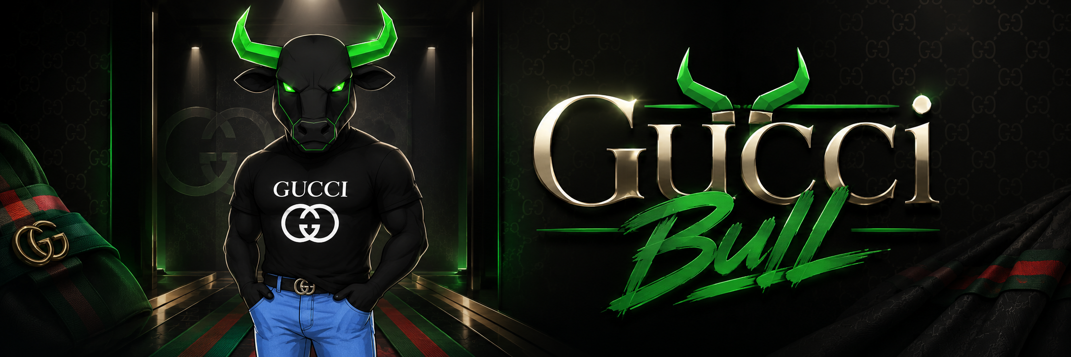Gucci Bull campaign banner